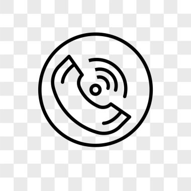 saydam arka plan üzerinde tel logo des izole tel vektör simgesi