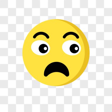 Saydam arka plan üzerinde kızgın logo izole kızgın vektör simgesi