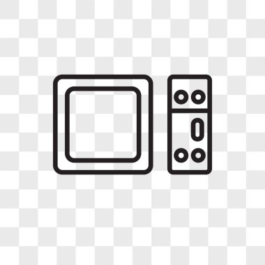 Saydam arka plan üzerinde elma t izole Apple tv vektör simgesi