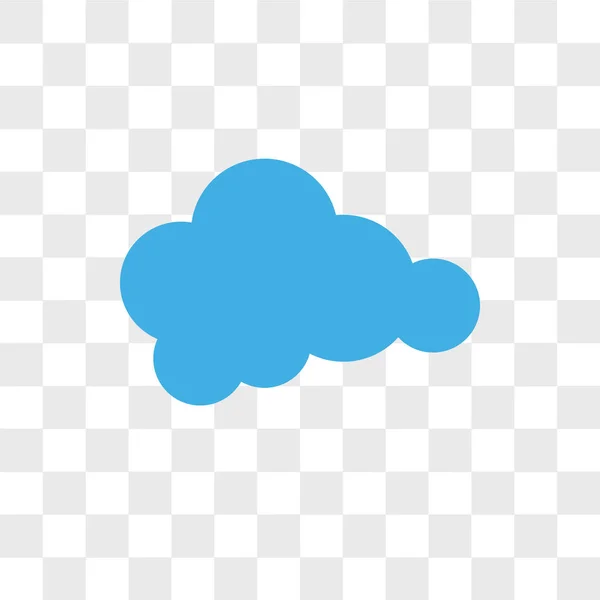 Saydam arka plan üzerinde Cloudes izole Cloudes vektör simgesi — Stok Vektör