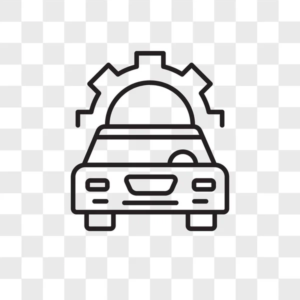 Bil reparation vektor ikonen isolerad på transparent bakgrund, bil r — Stock vektor