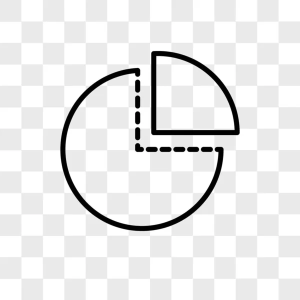 Segment vector pictogram geïsoleerd op transparante achtergrond, Segment logo ontwerp — Stockvector