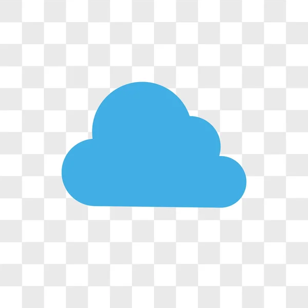 Cloudes εικονίδιο διάνυσμα απομονώνονται σε διαφανές φόντο, Cloudes — Διανυσματικό Αρχείο