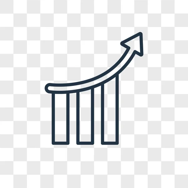 Icona vettoriale analitica isolata su sfondo trasparente, progettazione logo Analytics — Vettoriale Stock