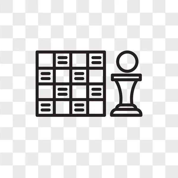 Vektor-Symbol auf transparentem Hintergrund, Spiel — Stockvektor