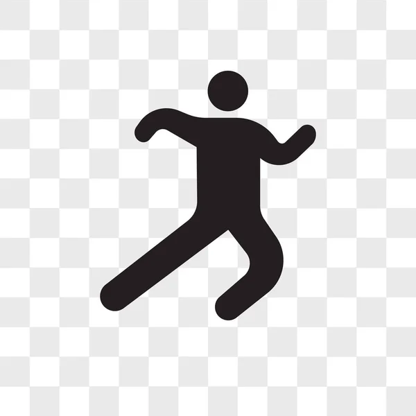 Atleta corriendo icono vectorial aislado sobre fondo transparente , — Vector de stock