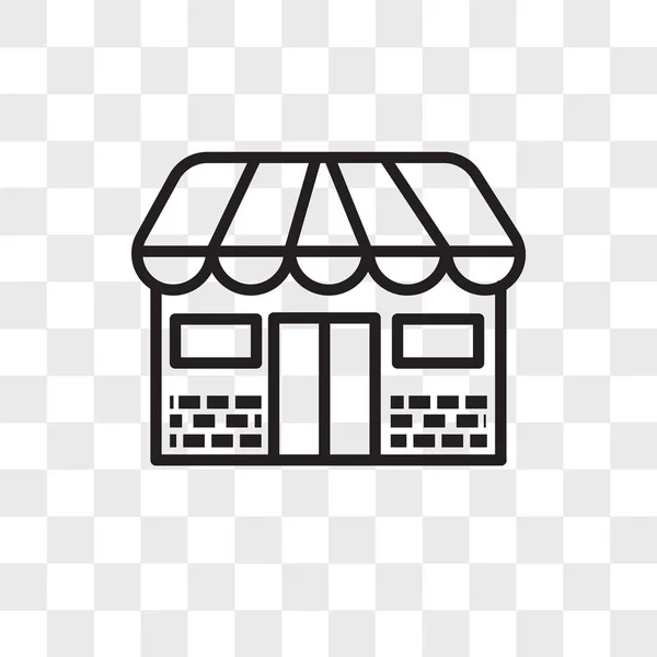 Store-Vektor-Symbol isoliert auf transparentem Hintergrund, Store-Logo — Stockvektor