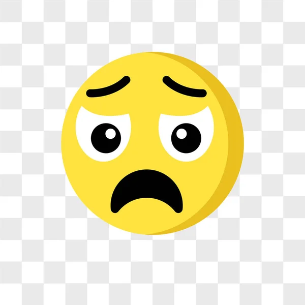 Sad emoji vector icon isolated on transparent background, Sad em