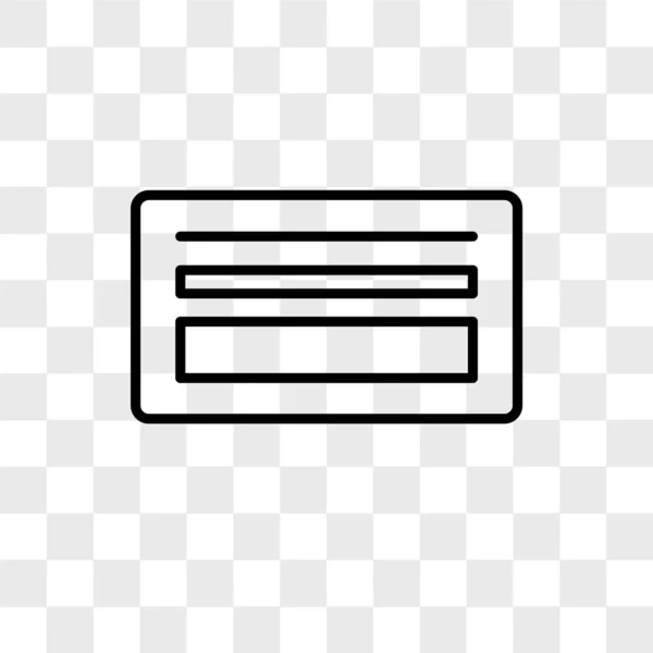 Stroke vector icon elszigetelt átlátszó háttér, Stroke logo tervezés — Stock Vector