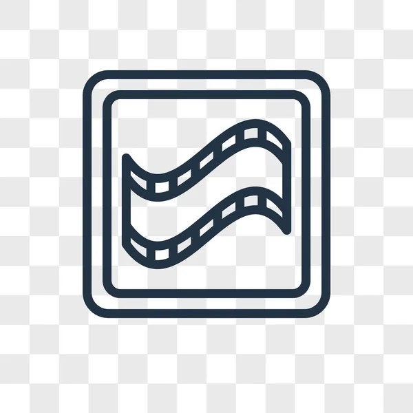 Icono de vector multimedia aislado sobre fondo transparente, diseño de logotipo multimedia — Archivo Imágenes Vectoriales
