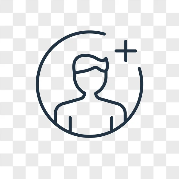 Użytkownik wektor ikona na białym tle na przezroczystym tle, projektowanie logo użytkownika — Wektor stockowy