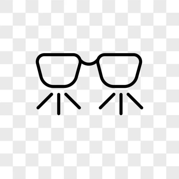 Ar glasögon vektor ikonen isolerad på transparent bakgrund, Ar gl — Stock vektor