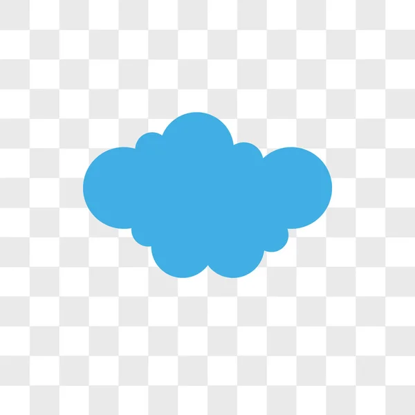 Cloudes vector icono aislado sobre fondo transparente, Nubes — Vector de stock