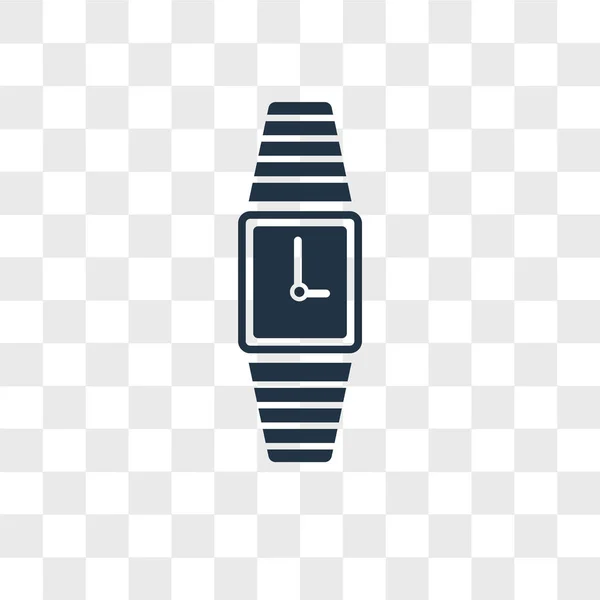 Icono del vector del reloj aislado sobre fondo transparente, diseño del logotipo del reloj — Archivo Imágenes Vectoriales