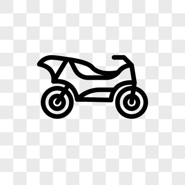 Motor vector pictogram geïsoleerd op transparante achtergrond, Motorb — Stockvector