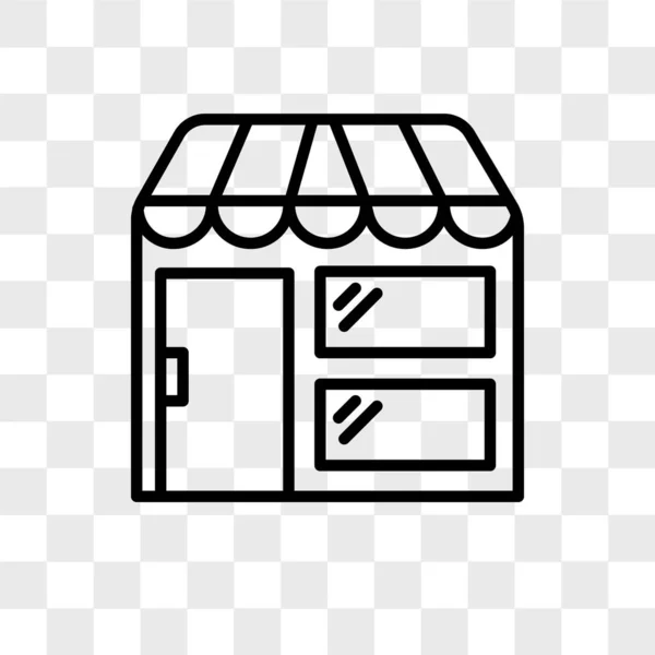 Store-Vektor-Symbol isoliert auf transparentem Hintergrund, Store-Logo — Stockvektor