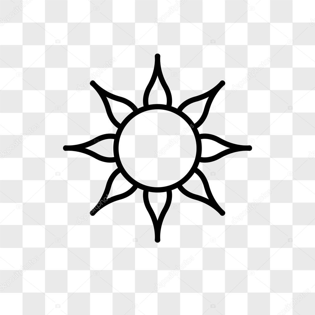 Sol vector icon isolated on transparent background, Sol logo design