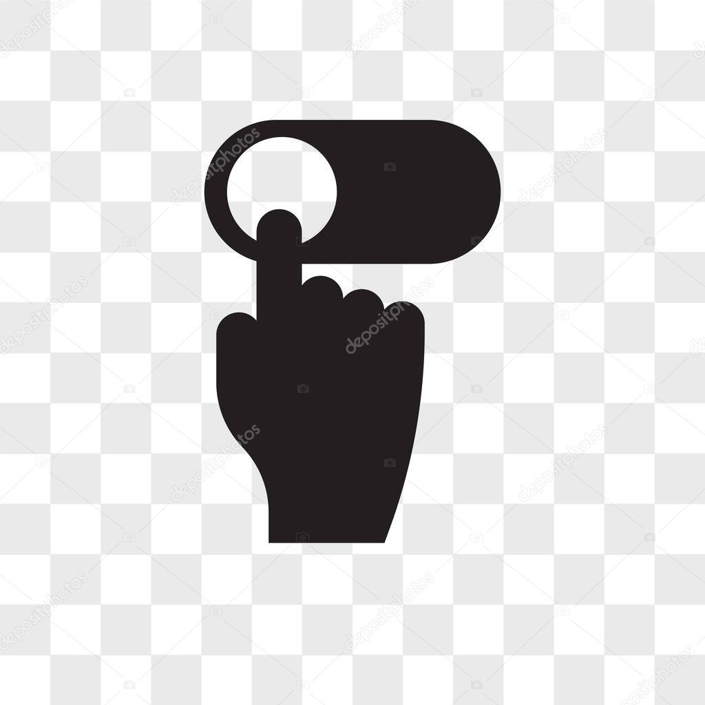 Slide vector icon isolated on transparent background, Slide logo concept