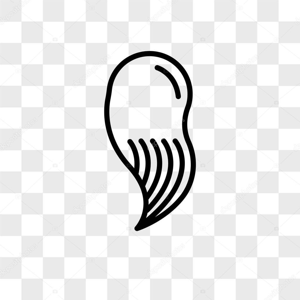 Hair spa vector icon isolated on transparent background, hair spa logo concept