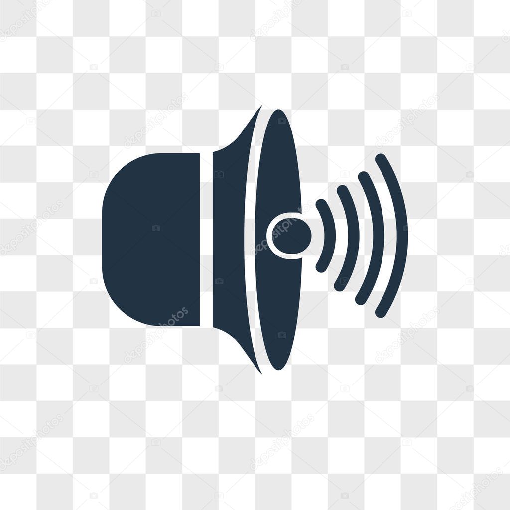 Volume vector icon isolated on transparent background, Volume logo design