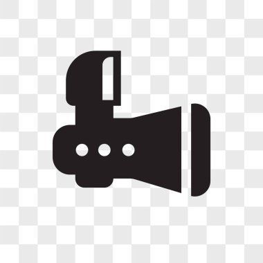 Saydam arka plan üzerinde VI izole video kameralar vektör simgesi