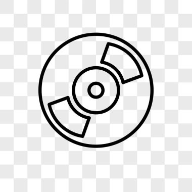 Saydam arka plan üzerinde Dvd logo tasarımı izole Dvd vektör simgesi