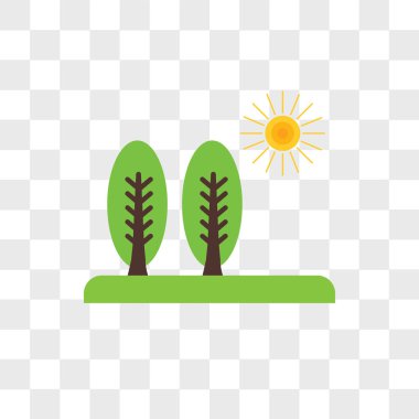 Saydam arka plan üzerinde ağaç logosu d izole ağaç vektör simgesi