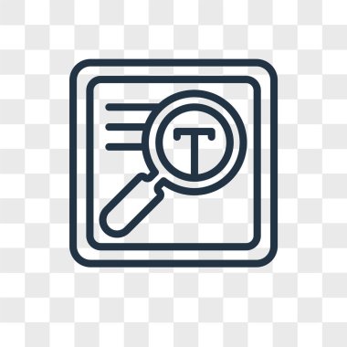 Saydam arka plan üzerinde Büyüteç Camı logo tasarımı izole Büyüteç vektör simgesi