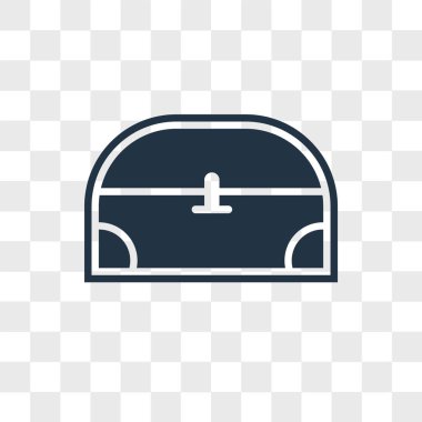 Saydam arka plan üzerinde hazine logo tasarımı izole hazine vektör simgesi