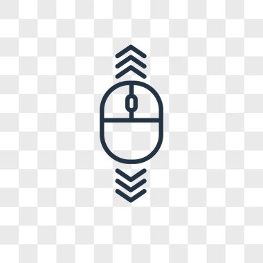 Saydam arka plan üzerinde kaydırma logo tasarımı izole kaydırma vektör simgesi