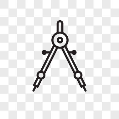 Saydam arka plan üzerinde pusula izole pusula vektör simgesi 