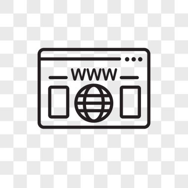 Saydam arka plan üzerinde tarayıcı izole tarayıcı vektör simgesi 