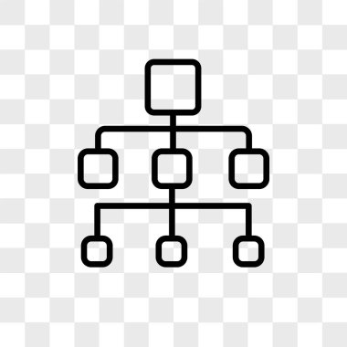 saydam arka plan üzerinde org ch izole org grafik vektör simgesi