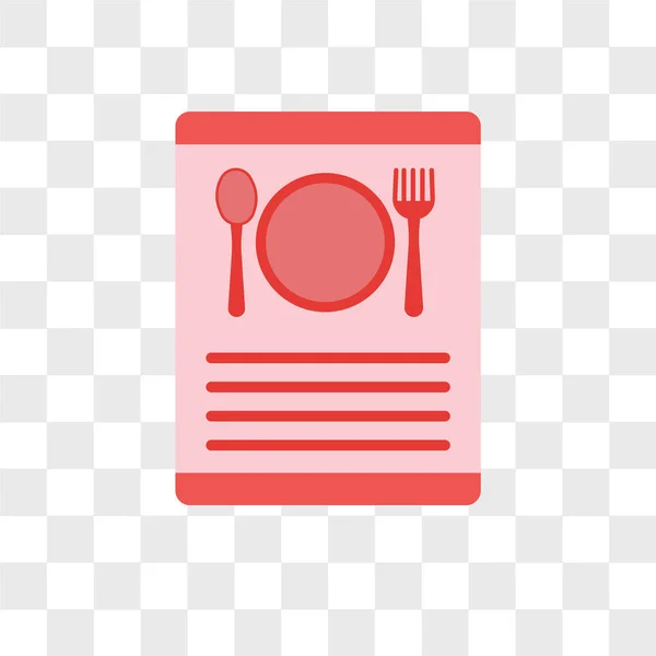 Menu vector icon isolated on transparent background, Menu logo d — Stock Vector