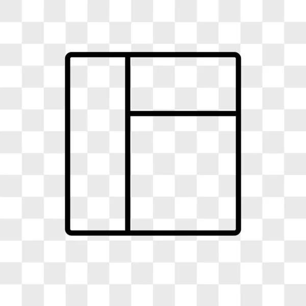 Affichage icône vectorielle isolée sur fond transparent, Affichage — Image vectorielle