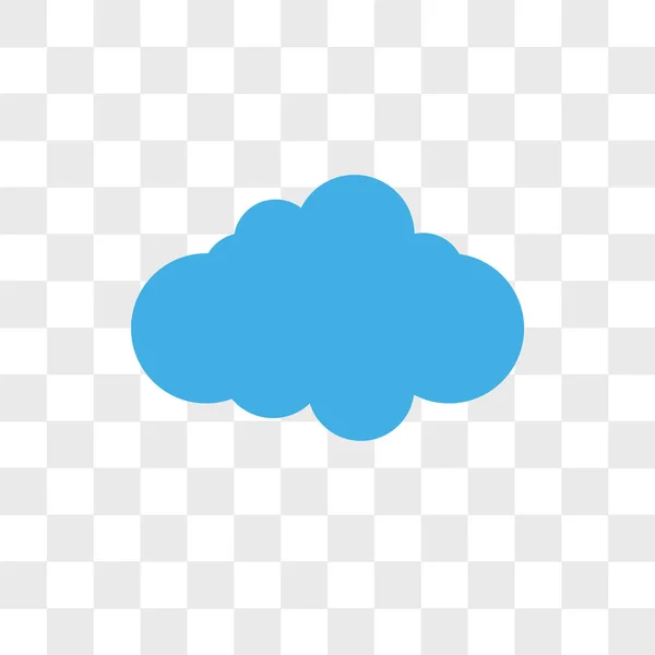 Icona vettoriale delle nuvole isolata su sfondo trasparente, Nuvole — Vettoriale Stock