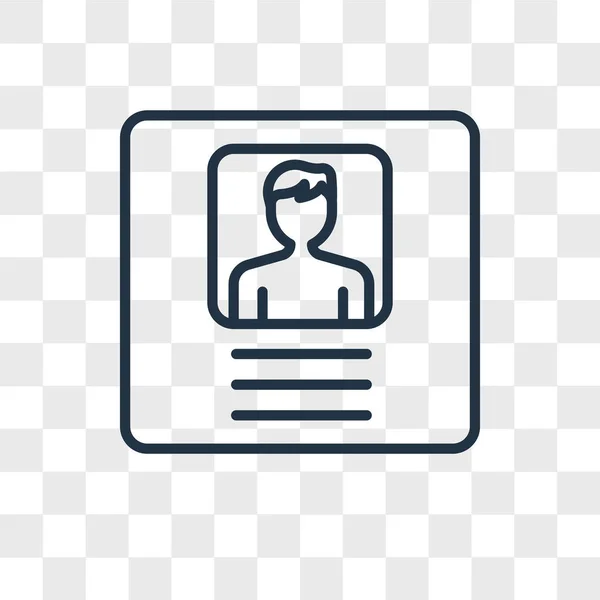 Profil użytkownika wektor ikona na białym tle na przezroczystym tle, projektowanie logo profilu — Wektor stockowy