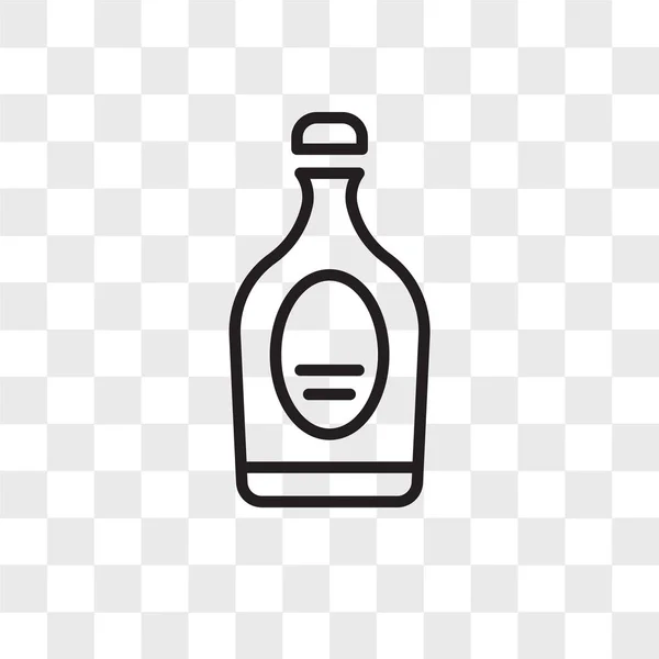 Sauces vector icon isolated on transparent background, Sauces lo — Stock Vector