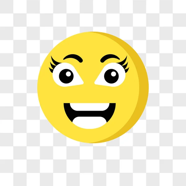Smart-Emoji-Vektorsymbol isoliert auf transparentem Hintergrund, smar — Stockvektor