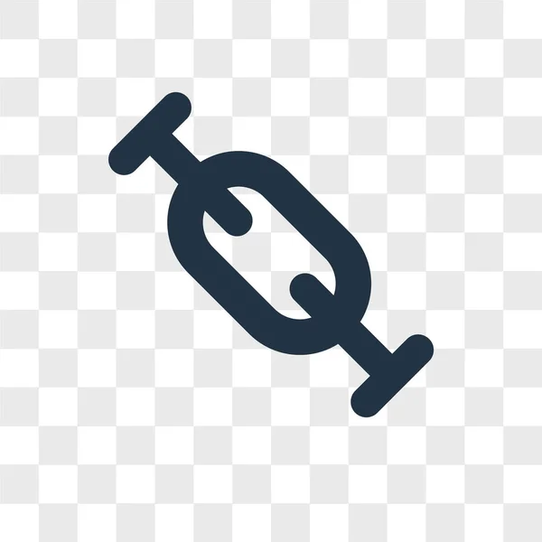Link icona vettoriale isolata su sfondo trasparente, Link logo design — Vettoriale Stock