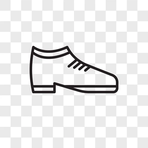 ベクトルのアイコンが透明な背景で隔離の靴、靴のロゴ — ストックベクタ