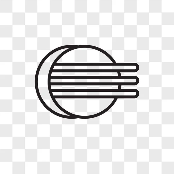 Eclipse vektor ikonen isolerad på transparent bakgrund, Eclipse Logotypdesign — Stock vektor