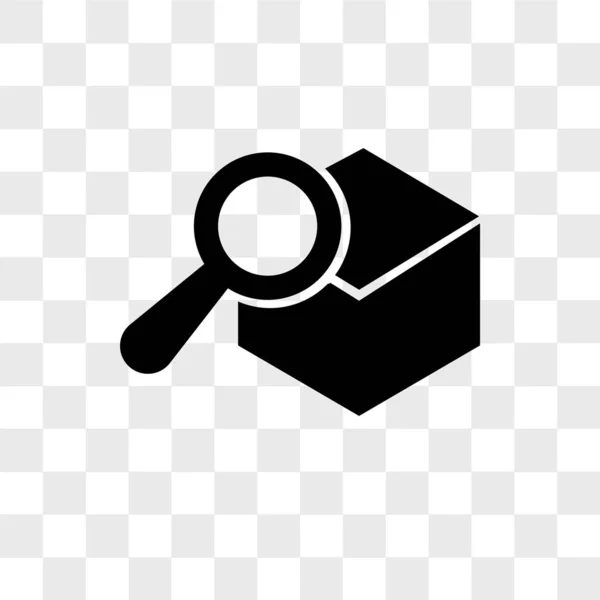 Szukaj dostawy usługi narzędzie wektor ikona na przezroczystym tle — Wektor stockowy