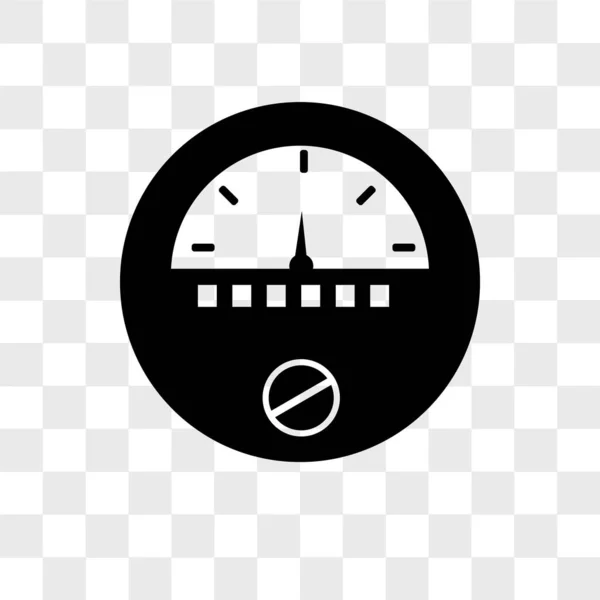 Electric meter vector icon isolated on transparent background, e — Stock Vector