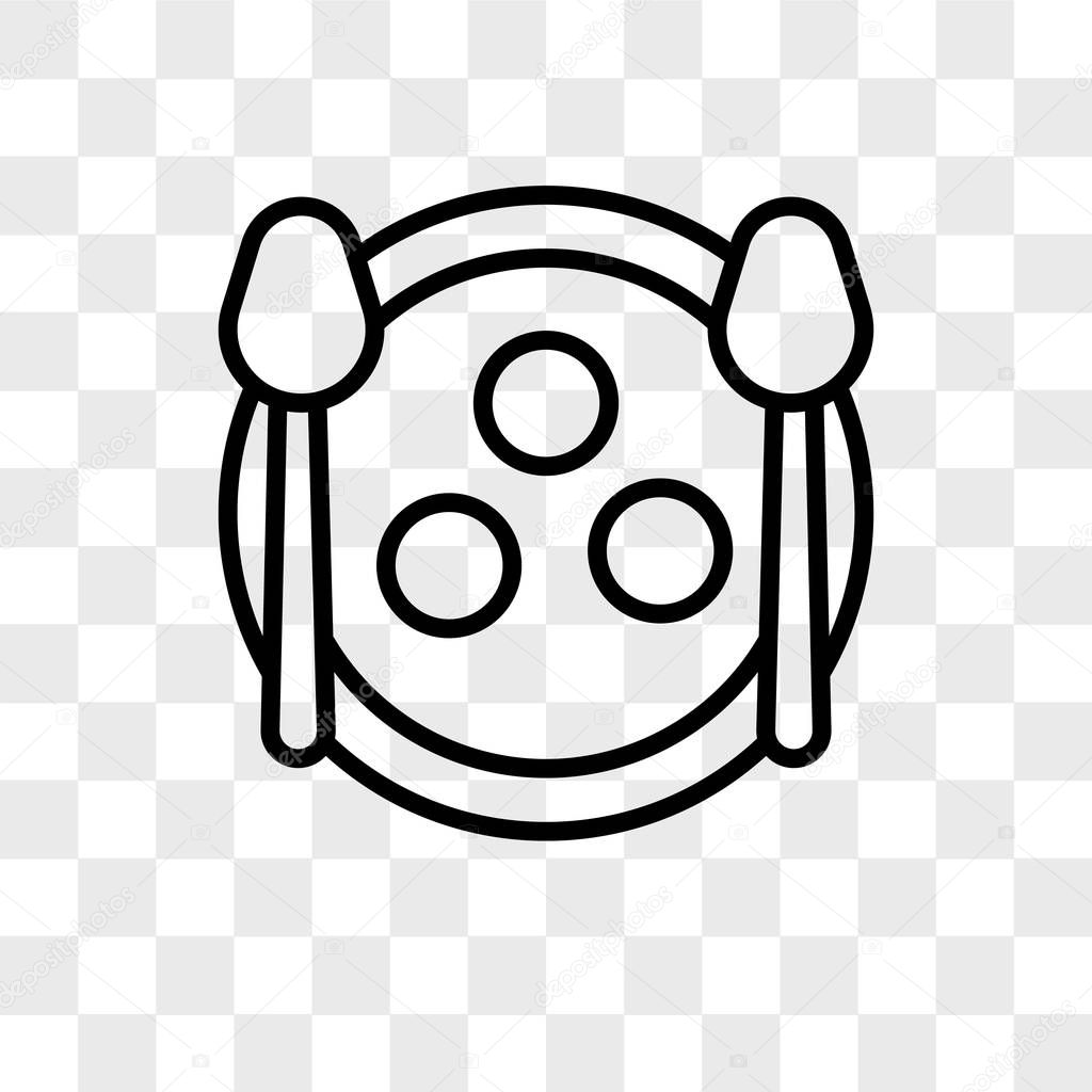 Matzo Ball Soup vector icon isolated on transparent background, Matzo Ball Soup logo concept