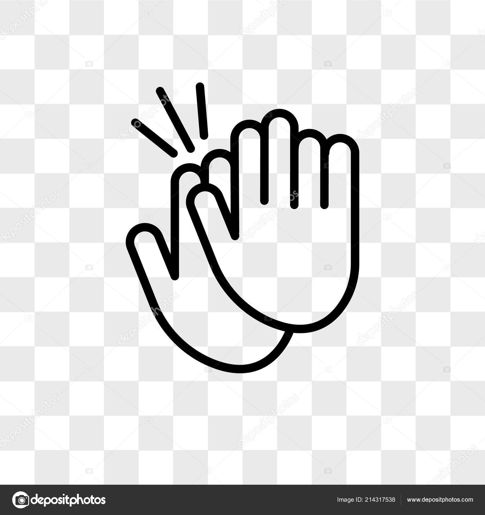 Aplausos icono vectorial aislado sobre fondo transparente, applaus Vector de  stock #214317538 de ©ProVectorStock, image size:1600x1700