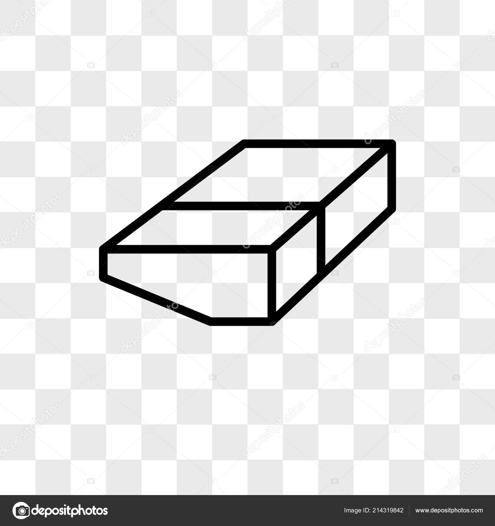 Eraser Vector Icon Isolated On Transparent Background Eraser Logo Design Stock Vector C Provectorstock 214319842