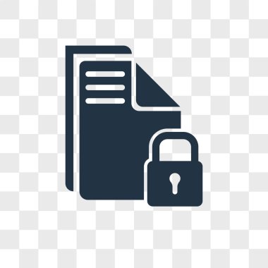 Saydam arka plan üzerinde dosya logo tasarımı izole dosya vektör simgesi