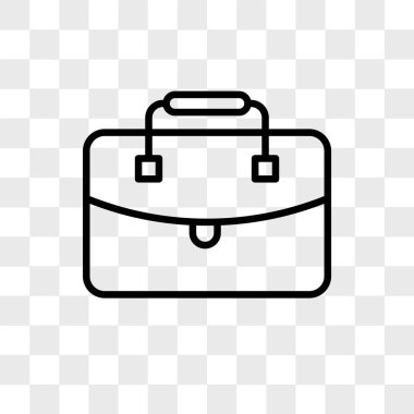 Saydam arka plan üzerinde Suitcas izole bavul vektör simgesi