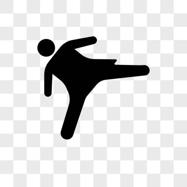 Saydam arka plan üzerinde gır izole vektör simge tekme kız